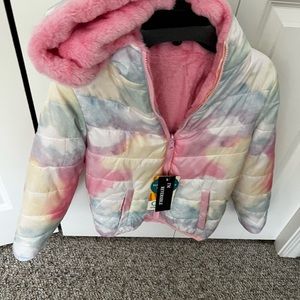 REVERSIBLE Girls  Size 8 Winter Coat